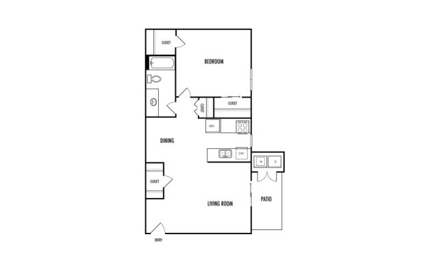 the floor plan for a two bedroom apartment at The  Mark at 2600